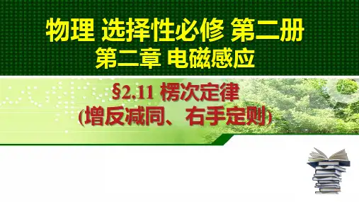 楞次定律(增反减同、右手定则) 课件-高二物理人教版(2019)选择性必修第二册
