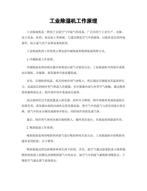 工业除湿机工作原理
