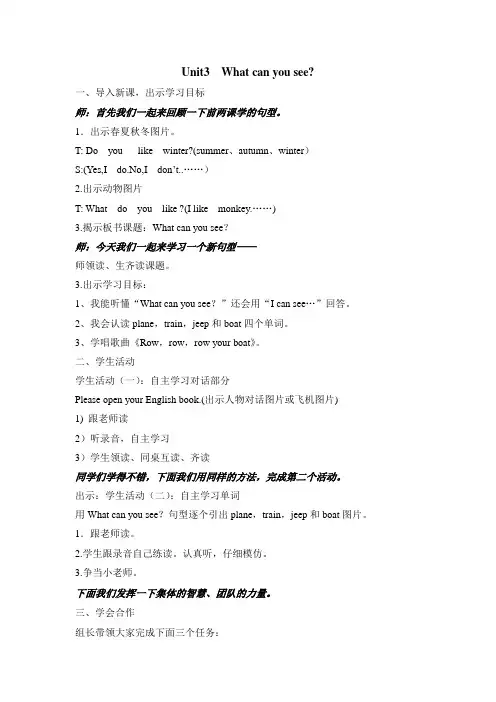 2BUnit3__What_can_you_see公开课教案