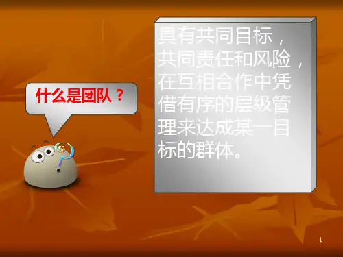 打造团队凝聚力PPT13页