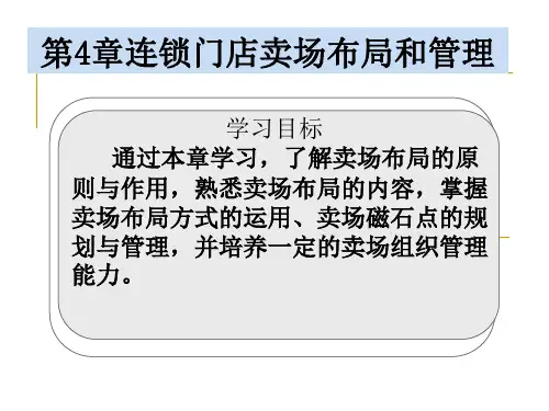 第4章连锁门店卖场的布局和管理