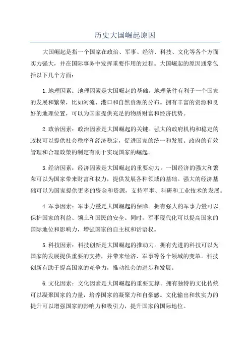 历史大国崛起原因