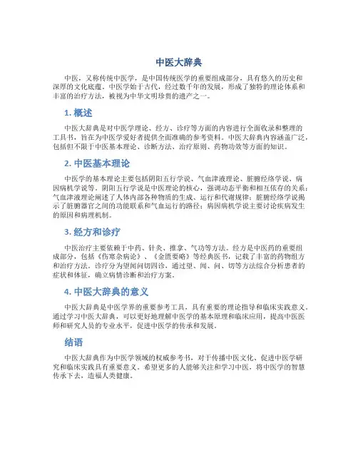 中医大辞典