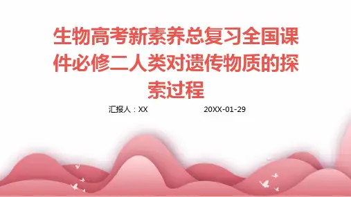生物高考新素养总复习全国课件必修二人类对遗传物质的探索过程