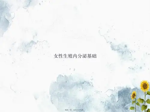 女性生殖内分泌基础讲课文档