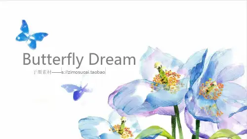 唯美立体手绘答辩、演讲、汇报、总结通用PPT模板(16)