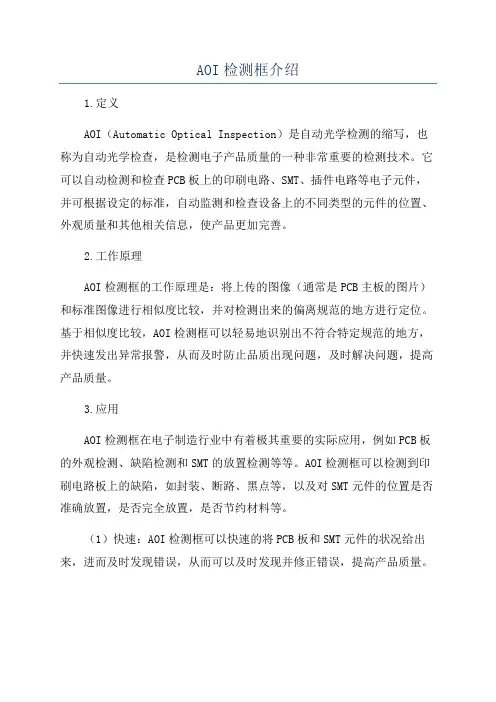 AOI检测框介绍