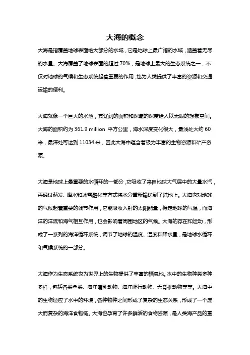 大海的概念