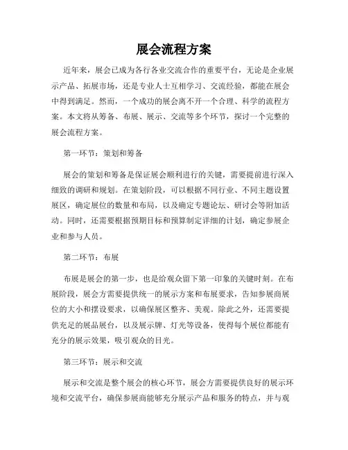 展会流程方案