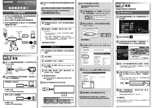 酒店用无线 LAN 路由器 WRH-150x 系列 设 定 手 顺 書说明书