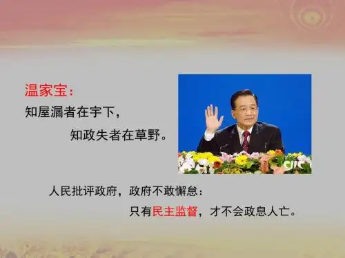 2.4民主监督：守望共同家园(共31张PPT)