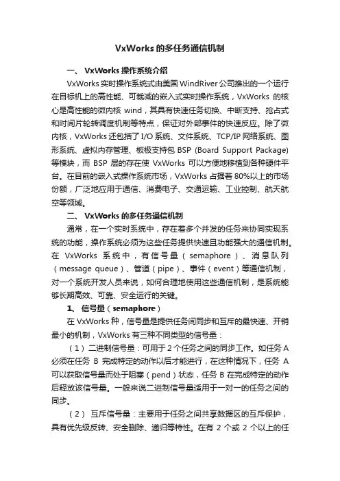 VxWorks的多任务通信机制