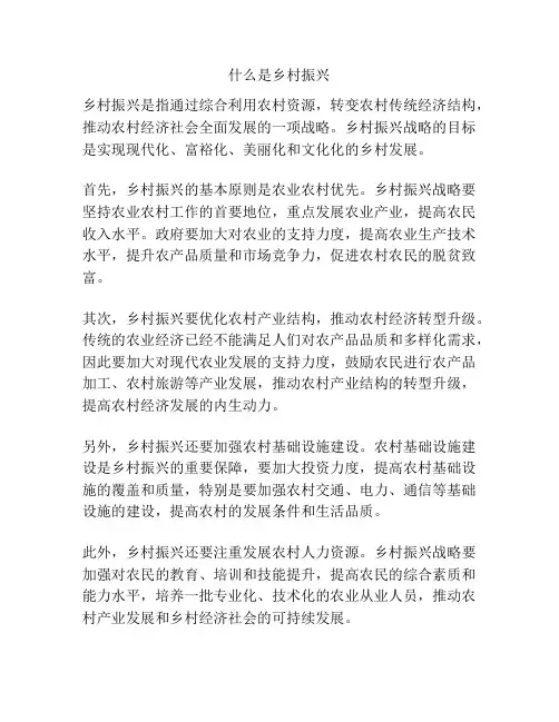 什么是乡村振兴