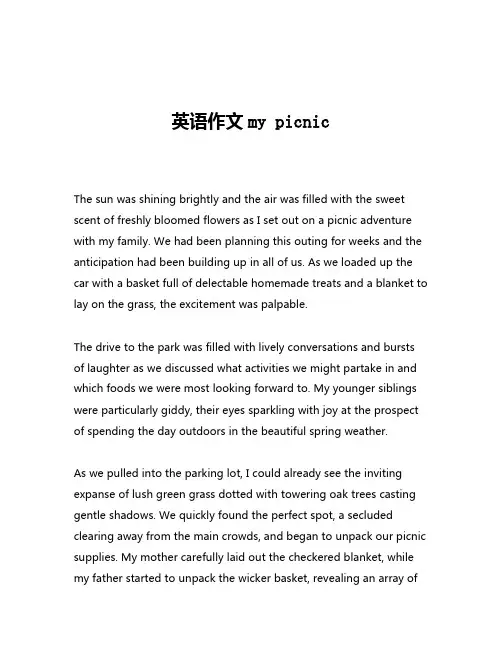 英语作文my picnic