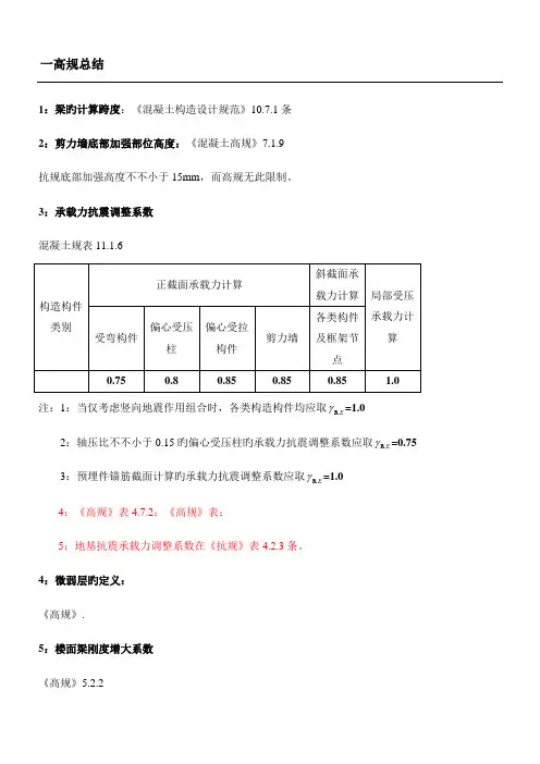 2023年一级注册结构工程师总结归纳资料