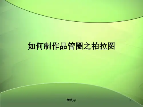 如何制作品管圈柏拉图ppt课件