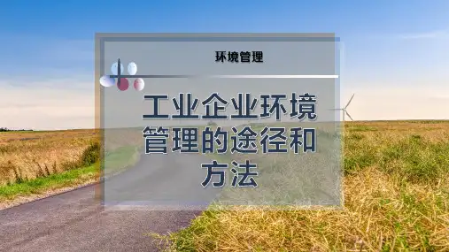 工业企业环境管理的途径和方法