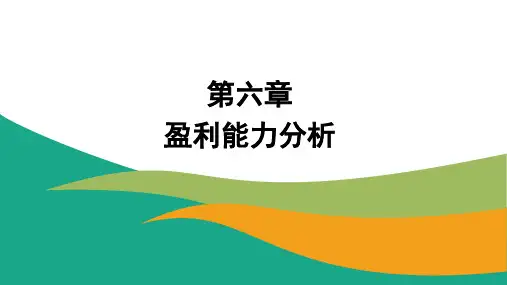 《财务分析》第6章 盈利能力分析