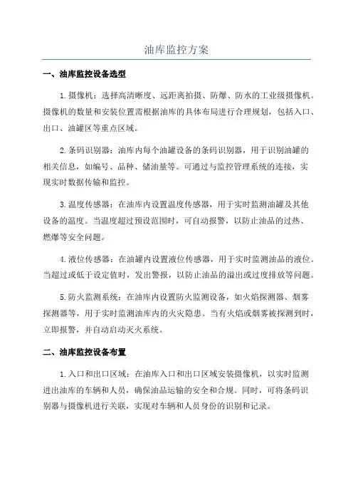 油库监控方案