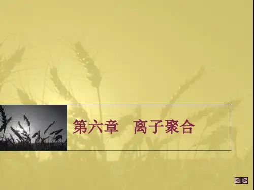 高分子化学第四版6-离子聚合