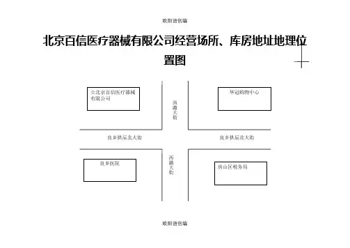 6、经营场所与库房地理位置图、平面图之欧阳语创编