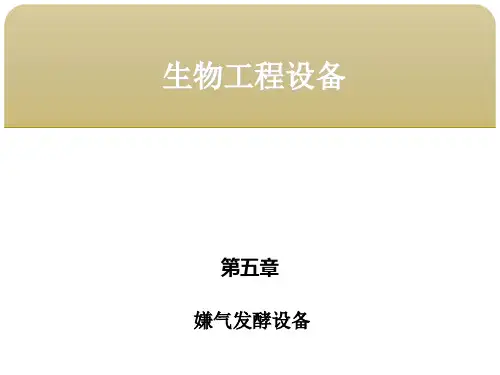 第五章  嫌气发酵设备2啤酒发酵罐全