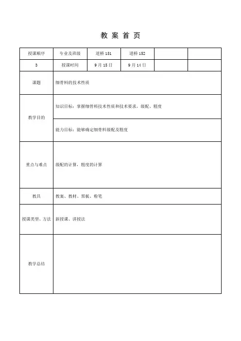 3.矿粉、粉煤灰的性质