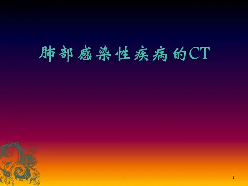 肺部感染疾病的CT表现ppt演示课件
