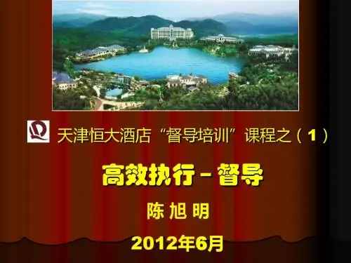 督导培训课程“高效执行督导”(陈旭明)