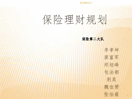 保险理财规划