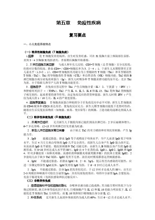 【儿科学】第五章   免疫性疾病