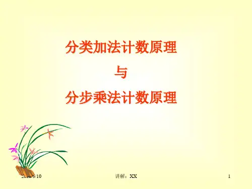 高二数学《分类加法计数原理与分步乘法计数原理》PPT课件
