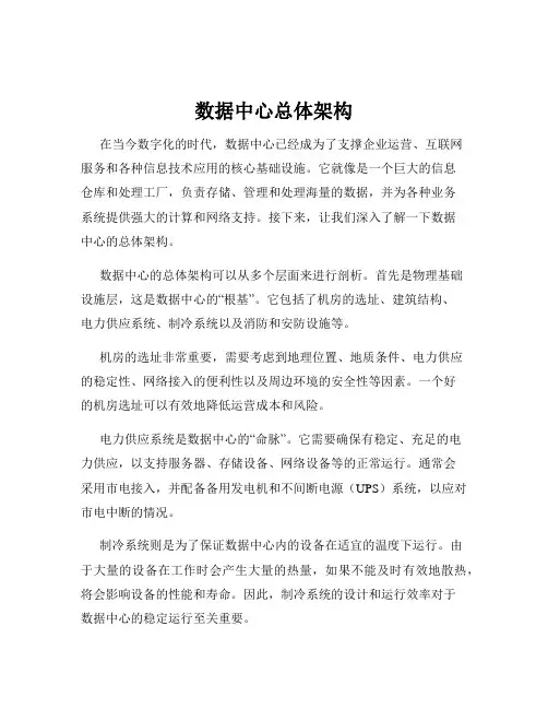 数据中心总体架构