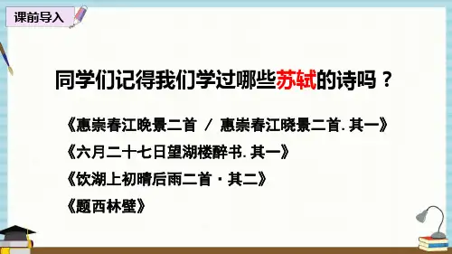 部编人教版语文六年级下册《9 浣溪沙》教学课件