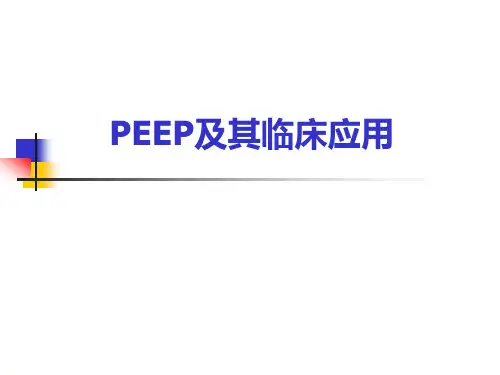 PEEP及其临床应用【105页】