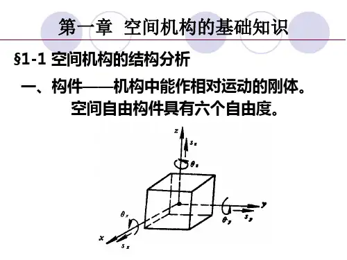 机构学和机器人学1空间机构的基础知识