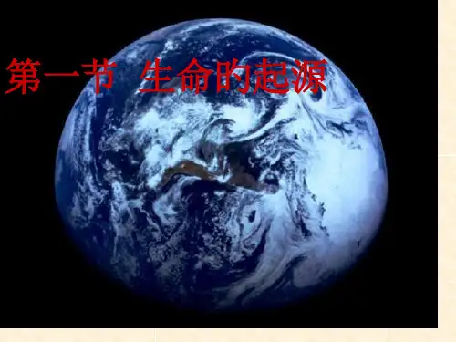 一节生命起源