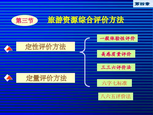 3.旅游资源分类与评价