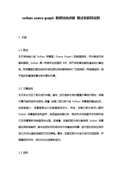 vulkan_scene_graph_数据结构讲解_概述及解释说明