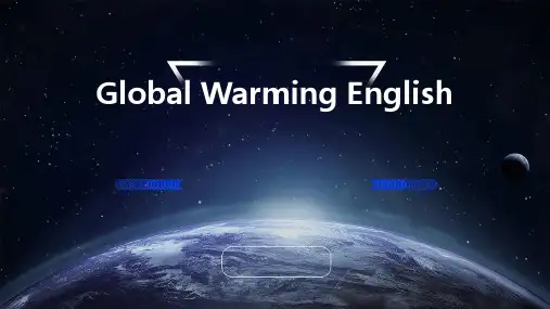 《全球变暖英文》课件