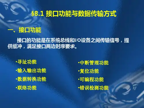 第七章串行通信接口8251