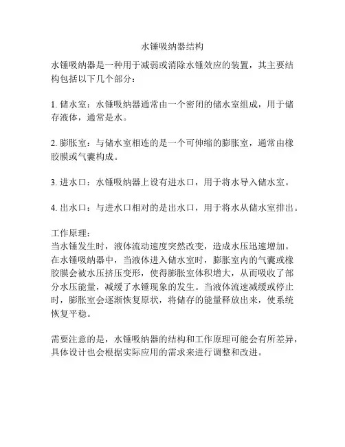 水锤吸纳器结构