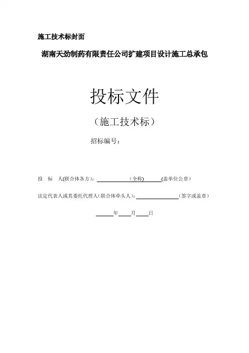 施工技术标