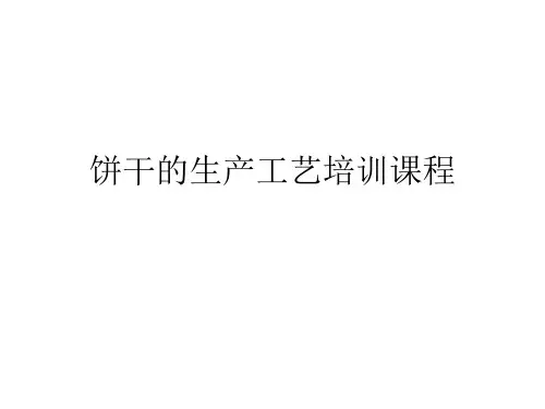 饼干的生产工艺培训课程