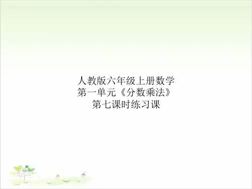 新人教版《分数乘法》精品课件PPT1
