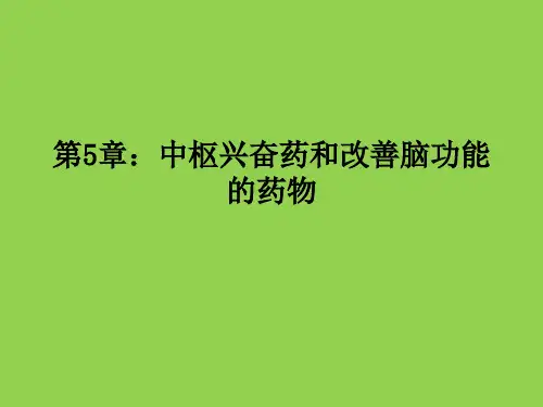 第5章 中枢兴奋药和改善脑功能的药物
