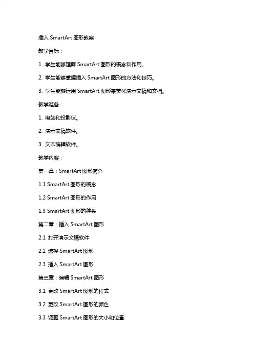 插入SmartArt图形教案