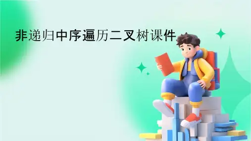 非递归中序遍历二叉树课件