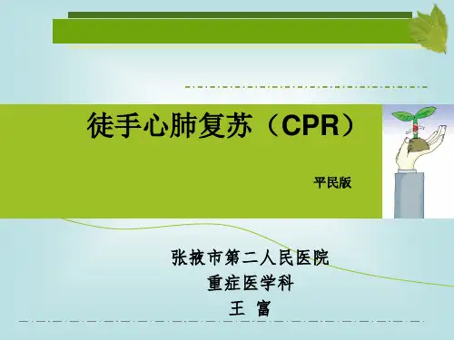 徒手心肺复苏(CPR)PPT课件