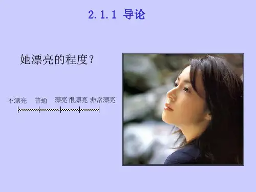 2.1 模糊集合及模糊关系